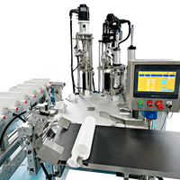 Machine de remplissage automatique de produits chimiques de haute précision 10:1 de 825 ml, avec servomoteur, contrôle PLC par écran tactile, conception anti-fuite et nettoyage facile