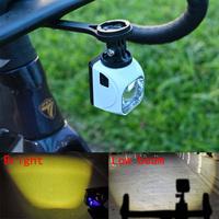 Phare de vélo LED ultra-lumineux noir à piles avec télécommande sans fil pour GoPro VTT et cyclisme sur route