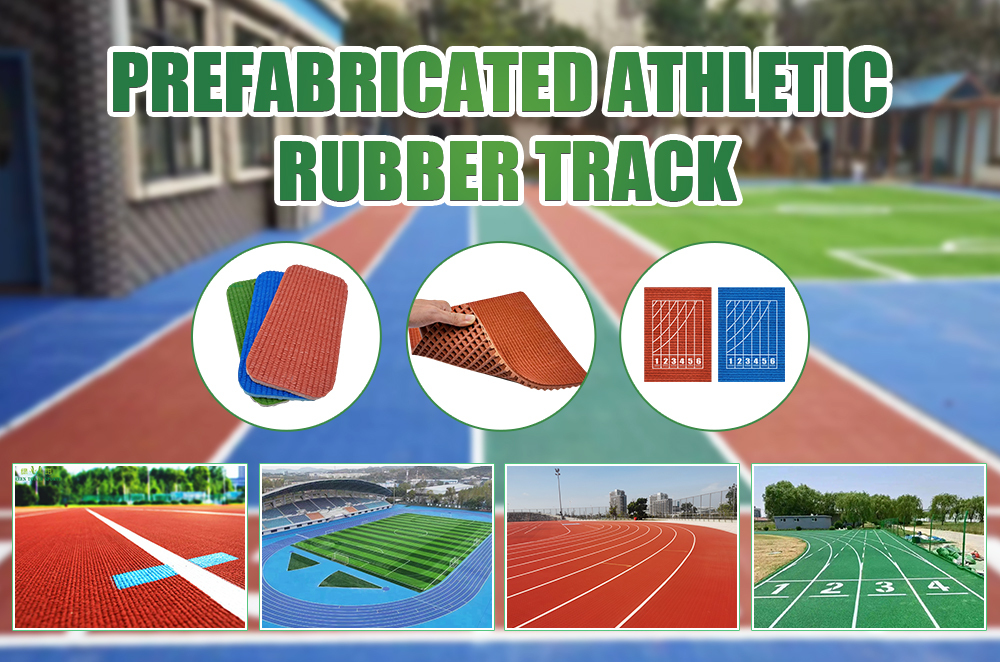 13mm Prefabricated Rubber Athletic Running Track All Weather