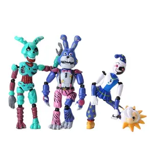 QY New Five Nights toy at Freddy Anime Action Figures Bonnie Foxy Freddy Nightmare Edition PVC figure Toy juguetes Video Game