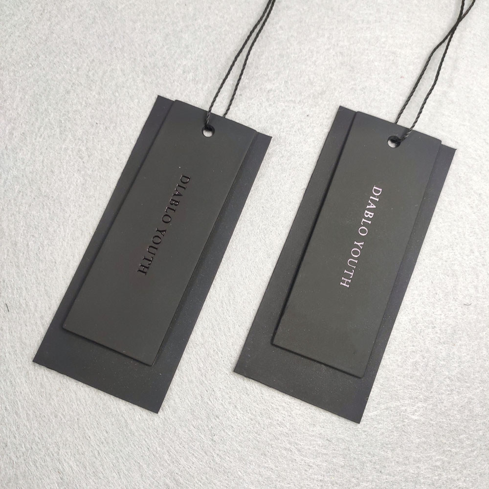Wholesale High Quality Custom Logo Print Garment Hang Tag Shirt Hang Tags Clothing Tag