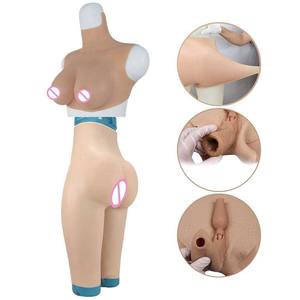Formes mammaires réalistes en silicone poitrine déguisée transgenre Drag Queen Vagina Pants pour cosplayer Crossdresser - Product Image 2
