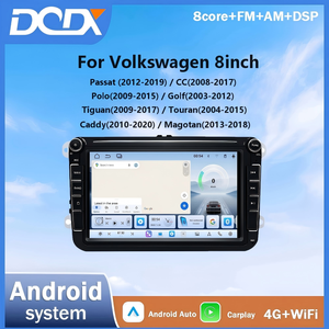 Radio para Auto con Pantalla de 8 Pulgadas para <span class=keywords><strong>VW</strong></span> Volkswagen, con CarPlay Inalámbrico y Android Auto, Navegación GPS, WiFi, DSP, BT, Estéreo Multimedia para Auto - Product Image 1