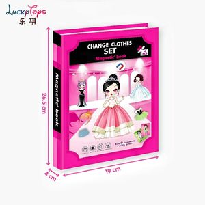 Début éducatif bricolage apprentissage jouet planche à dessin 50 pièces changement créatif vêtements magnétique Puzzle livre <span class=keywords><strong>jeux</strong></span> décoratifs pour les enfants - Product Image 6