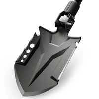 AJOTEQPT Ensemble de grandes pelles pliantes multifonctionnelles tactiques Équipement de camping de survie sauvage pour les aventures en plein air