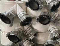 Storz selang api putih ukuran 1.5 inci x 30meter, dengan pipa air kopling Storz aluminium tembaga untuk katup hidran api dan