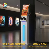 Kiosque de commande automatique pour restaurant et bistro, écran tactile capacitif, gain de place, paiement des factures
