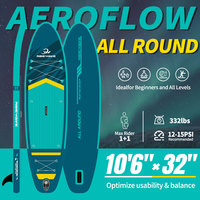Planche de paddle gonflable Ridewave AeroFlow Series 10'6 Drop Stitch Portable Eco-Friendly All Round