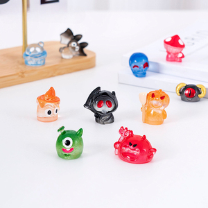 Nouvelle figurine mignonne de petit monstre d'Halloween KI Yuewu, accessoires décoratifs DIY, bibelot de bureau ou de voiture - Product Image 1