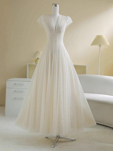 OUDINA Vestidos Casuales de Fiesta Elegantes para Mujer, de Alta Calidad, Corte A, Cuello en V, Espalda Descubierta, Estilo Swing - Product Image 2