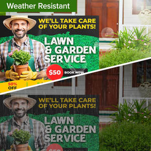 Panneau de jardin personnalisé avec piquet en H, double face, 18x24 pouces, décorations de jardin, signalisation pour les entreprises - Product Image 3