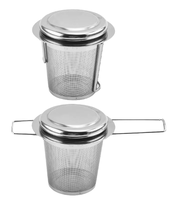 Infuseur à thé pliable portable en acier inoxydable, filtre à thé à mailles fines pour tasse et mug de voyage