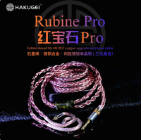 Hakugei Rubine Pro Cotton mixte litz 6N OCC cuivre mise à niveau câble pour écouteurs bricolage ligne de casque hifi