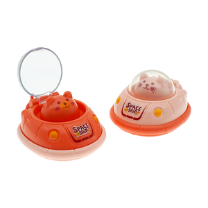 Voiture à friction 60mm 65mm, jouets en capsule distributrice Gashapon, petites voitures en plastique mignonnes, ours Zoom, jouet de voiture à friction - Product Image 5