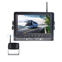 Moniteur de voiture AHD 7 pouces, écran LCD TFT, caméra de recul de voiture, écran tactile, bouton de commande, moniteur pour caméra de camion, pour bus, camping-car, fourgon