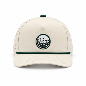 Gorras de Béisbol Ajustables al por Mayor, Impermeables, de 5 Paneles, con Logotipo Bordado Personalizado, Gorras de Golf con Cuerda Cortada a Láser - Product Image 3
