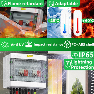 Коробка для солнечных батарей CNLonQcom PV, 500 В постоянного тока, 2 в 2  IP65, водонепроницаемая для уличной солнечной энергии - Product Image 2