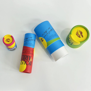 Tubes en papier torsadé écologiques recyclables faits à la main avec impression personnalisée, conteneurs en carton, emballages personnalisés pour baume à lèvres, déodorant en stick, produits solides - Product Image 6