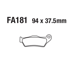 Pastillas de freno de disco para motocicleta FA181 YAMAHA TRIUMPH DUCATI <span class=keywords><strong>SHERCO</strong></span> PIAGGIO <span class=keywords><strong>MOTO</strong></span> GUZZI KTM - Product Image 4