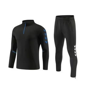 <span class=keywords><strong>Survêtement</strong></span> en polyester de sport d'automne pour hommes, maillot de football de l'équipe de club respirant pour l'entraînement de football, vente en gros - Product Image 4