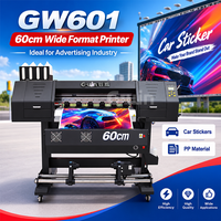 Printer Eco Solvent 24 Inci Single Head Xp600 60cm untuk Stiker Vinyl Format Kecil, Label, dan Pencetakan Iklan