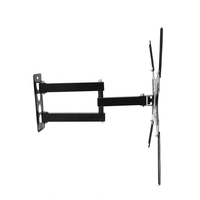 Support TV à mouvement complet réglable en acier laminé à froid Bras doubles Max VESA 400x400mm pour téléviseurs de 32 à 55 pouces Certifié CE Capacité de charge de 25 kg