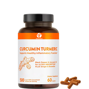 แคปซูลขมิ้นชัน OEM แคปซูลขมิ้นชัน ขมิ้นชันผสมขิง แคปซูลแข็งสำหรับสุขภาพข้อต่อ - Product Image 6