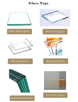 Cloison de bureau modulaire Cloison de séparation en verre dépoli Cloison de séparation acoustique Séparateur de pièce Utilisation en intérieur