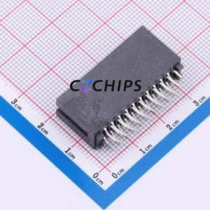 HED40LP03BK Gold Finger Connector Through hole Component (THT),P=1.27mm Connector EDGE SLOT 1.27mm 40P Through Hole - Product Image 2