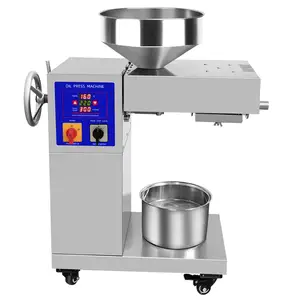 Mesin ekstraksi minyak rumah, biji kacang komersial mini mesin pres minyak dingin zaitun untuk bisnis kecil