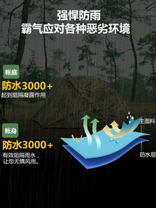 Tiendas <span class=keywords><strong>de</strong></span> Campaña Duraderas e Impermeables <span class=keywords><strong>de</strong></span> Doble Capa para Una Persona, para las Cuatro Estaciones, para Acampar con Mochila, para Acampar en el Automóvil, <span class=keywords><strong>de</strong></span> Larga Duración para Exteriores - Product Image 5