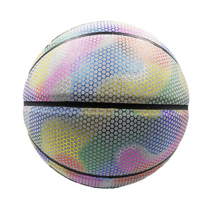 Vente chaude PU <span class=keywords><strong>basket</strong></span>-ball balle réfléchissante lueur <span class=keywords><strong>basket</strong></span>-ball taille 7 taille 5 extérieur intérieur balle rougeoyant lumineux Basketbol <span class=keywords><strong>cadeau</strong></span> - Product Image 3