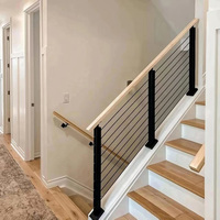 HIMOWAY Edelstahl-Deckgeländer Balustrade Seilgeländer für Balkon Treppenhandlauf-System