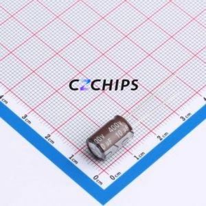 Condensador Electrolítico de Aluminio DHG400M106G120S1AA de Montaje Pasante, D8xL12mm 10uF 20% 400V 350mA-100kHz - Product Image 1