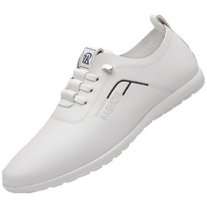 <b>White</b> Soft Leather Men's Business Casual Shoes <b>Lace</b>-Up Lightweight Office Dress Shoes Adult Size 1018 - Product Image 5