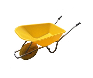 Carretilla de jardín de una sola rueda Popular de Alemania WB6414 con carretilla de plástico PU 4,00-8 - Product Image 1