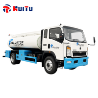 Camion de ravitaillement mobile HOWO léger 4x2, 5m³ ou 8m³, avec système de distribution et pompe haute pression