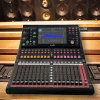 Console de mixage numérique 20 canaux HUAIN avec extension DANTE pour l'enregistrement en direct, le mixage audio professionnel et les systèmes de conférence audio