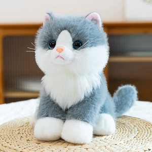 Adorabile Peluche a Forma di Gattino Simulato Super Morbido Giocattolo Confortante per Bambini Imbottito in Cotone PP e Velluto - Product Image 6