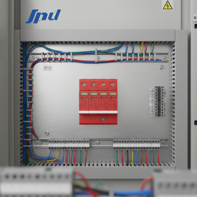 JLSP-400/40/4P Power Surge Protector Device AC SPD 400V Three Phase Surge Protective Device