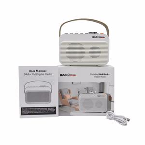 Portable <b>DAB</b>+ FM Digital <b>Radio</b> with Handheld Carry Handle Built-in Speaker and Multi Function Controls for Home and Outdoor Use - Product Image 1