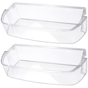 Boîte de rangement pour tiroir de réfrigérateur, lot de 2, plastique transparent, résistant au congélateur, compartiment rectangulaire, organisateur, accessoire pour réfrigérateur - Product Image 1