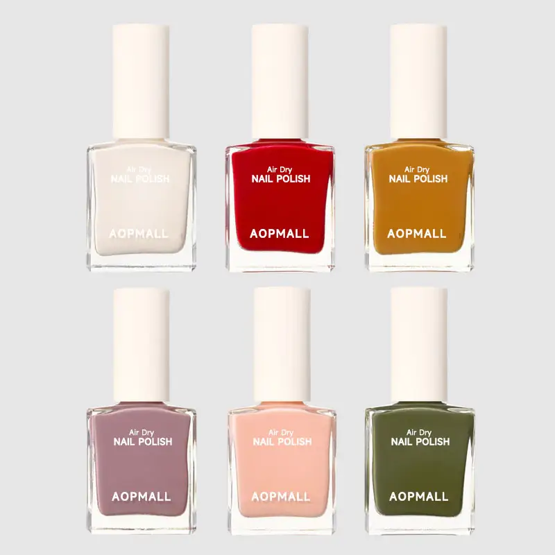 AOPMALL Long Lasting Vegan Breathable Wudu Friendly Halal Nail Polish Organic Supplier