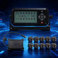 Sistema de Monitoreo de Presión de Neumáticos TPMS Universal, 4-26 Sensores, Pantalla LCD en Tiempo Real, Alarma para Camiones con Advertencia de Temperatura, Venta al Por Mayor