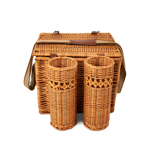 Fabricantes de JY, venta <span class=keywords><strong>al</strong></span> <span class=keywords><strong>por</strong></span> <span class=keywords><strong>mayor</strong></span>, cesta de <span class=keywords><strong>mimbre</strong></span> para picnic barata, cesta de picnic plegable de ratán con asa de tapa - Product Image 5