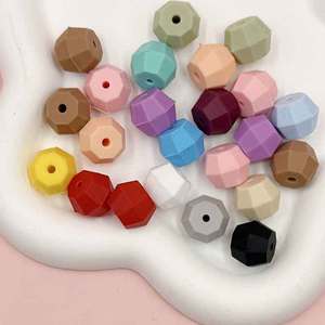 Perles hexagonales en Silicone pour la fabrication de bijoux, perles multicolores en vrac, accessoires artisanaux pour bricolage - Product Image 2