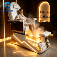 Nouvelle Chaise de Pédicure Ajustable pour Salon de Beauté, Design Spa, Luxe, Massage, avec Pompe de Vidange