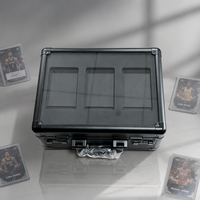Étui de rangement en acrylique pour cartes de sport gradées, cartes de baseball gradées, avec serrure à combinaison de style populaire et de qualité supérieure