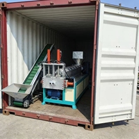 Granulateur à double étage à moteur haute puissance contrôlé par PLC pour le traitement des déchets plastiques HDPE/LDPE/PP/PE/ABS/PS/EVA/PC/PPR