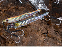Jigs de pêche LureStorm Bass lumineux à lancer lent avec hameçons assistants, leurres métalliques pour jigging en haute mer